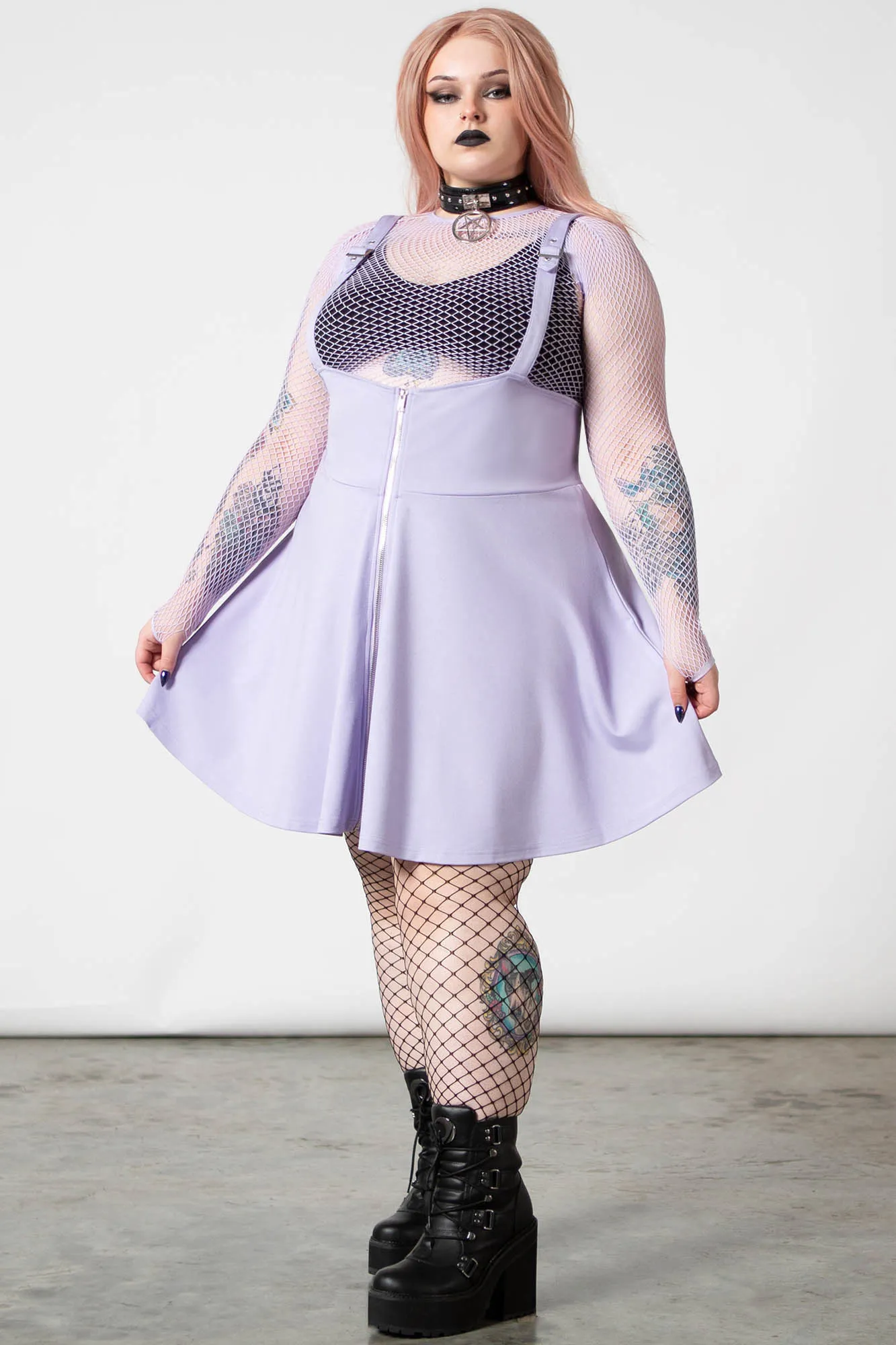Suspend Me Statement Skirt [PASTEL LILAC]