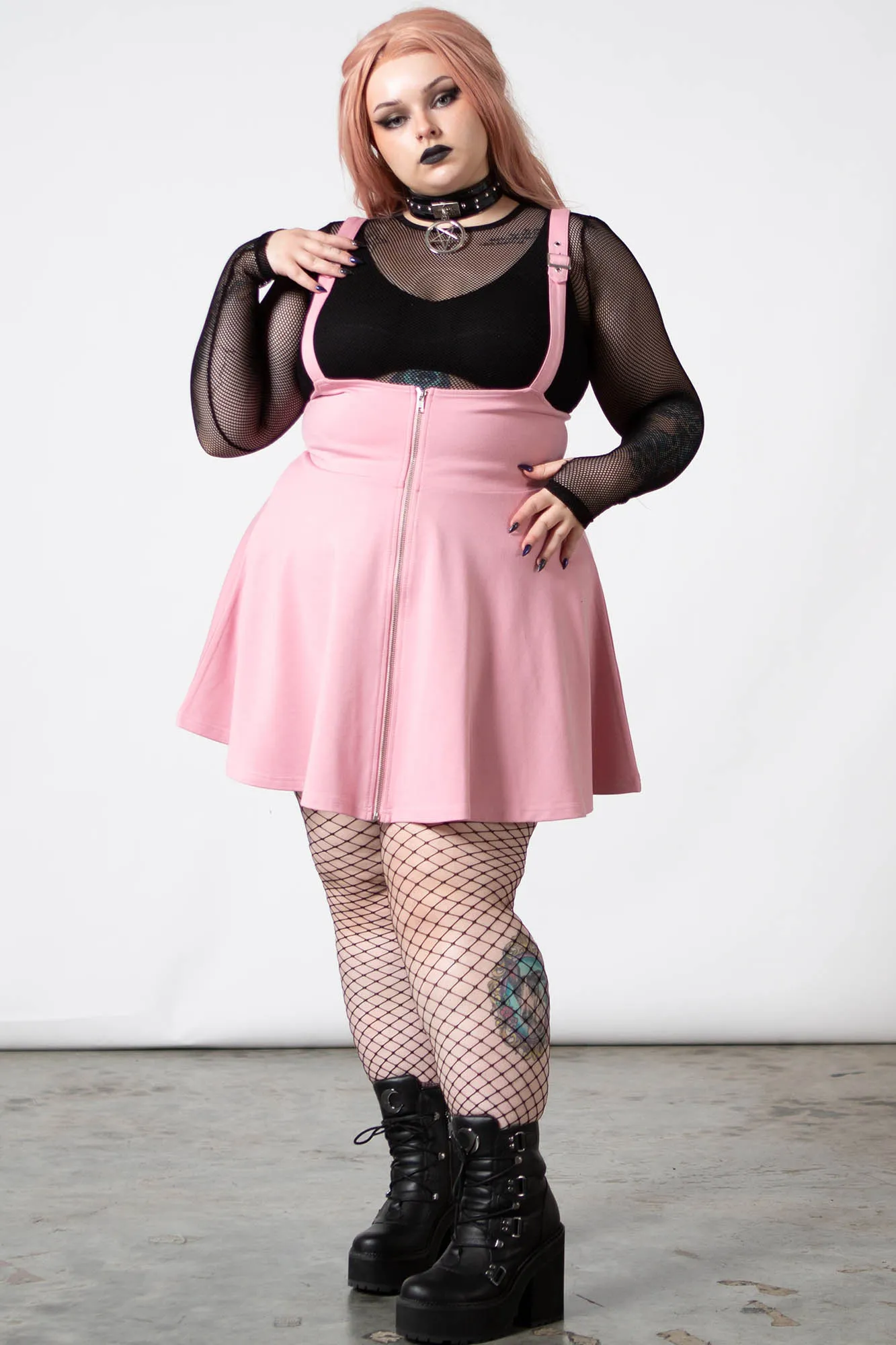 Suspend Me Statement Skirt [PASTEL PINK]
