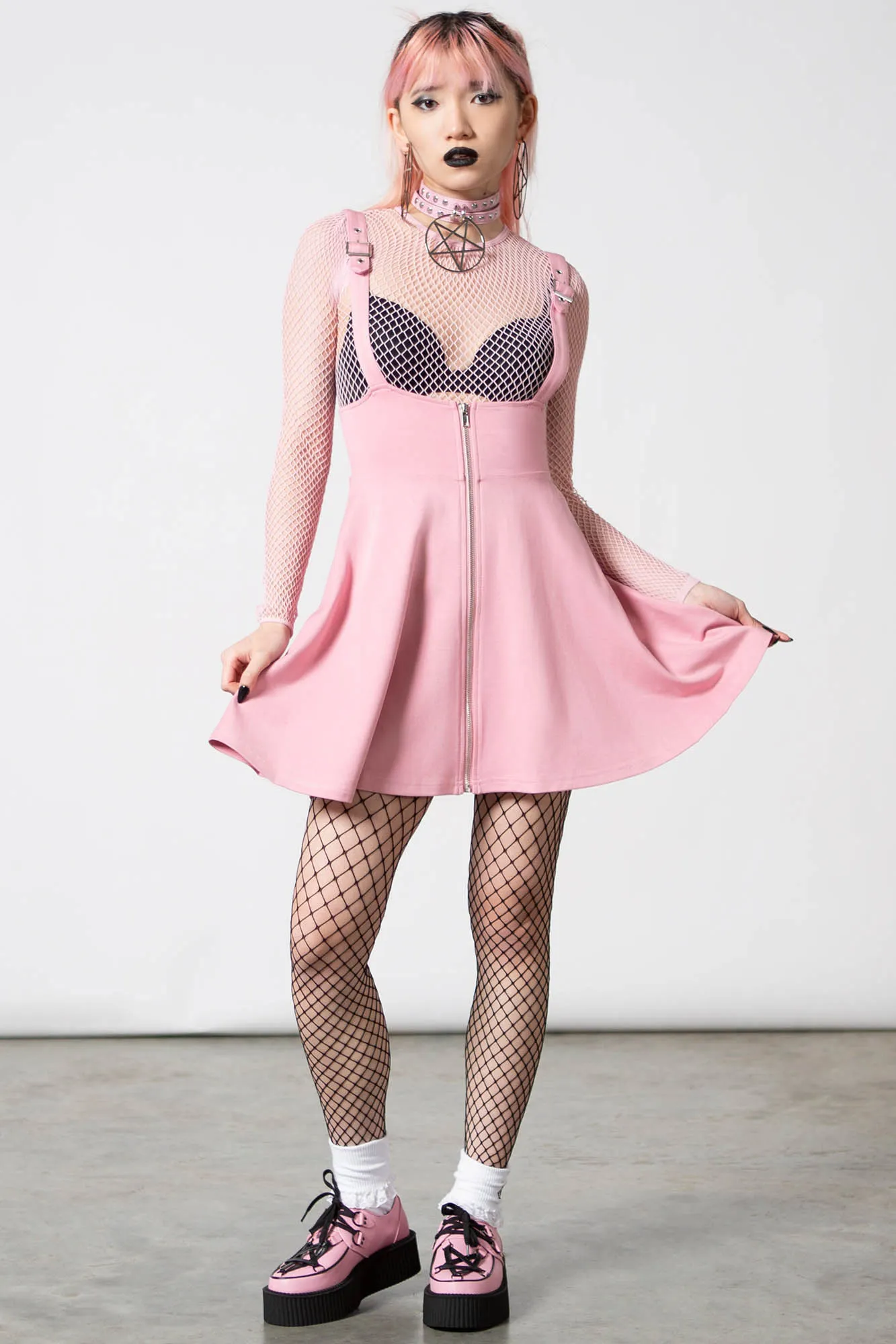 Suspend Me Statement Skirt [PASTEL PINK]