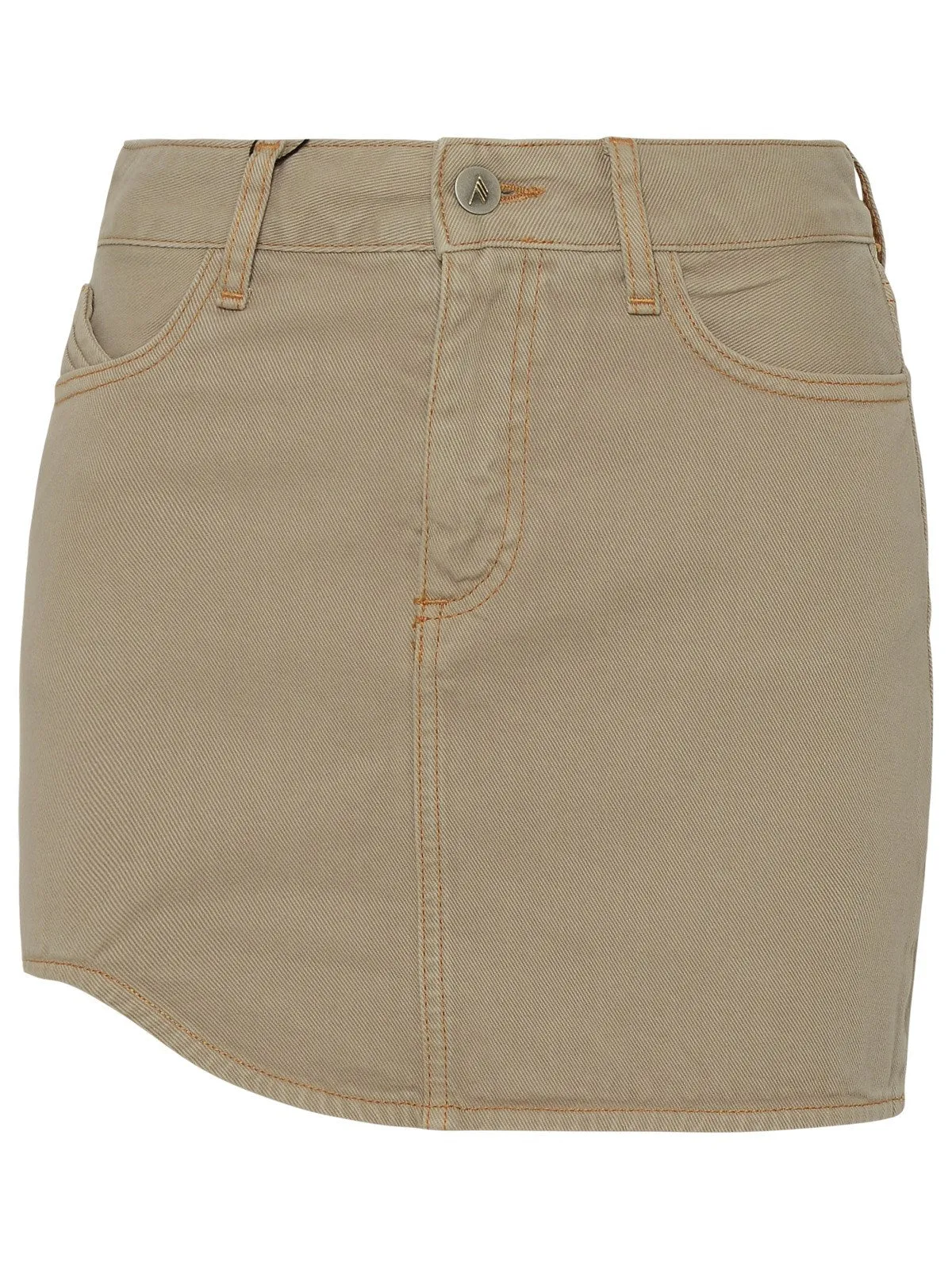 The Attico Logo Detailed Mini Skirt