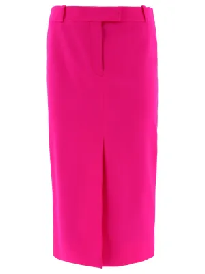 The Attico Slit Detailed Midi Skirt