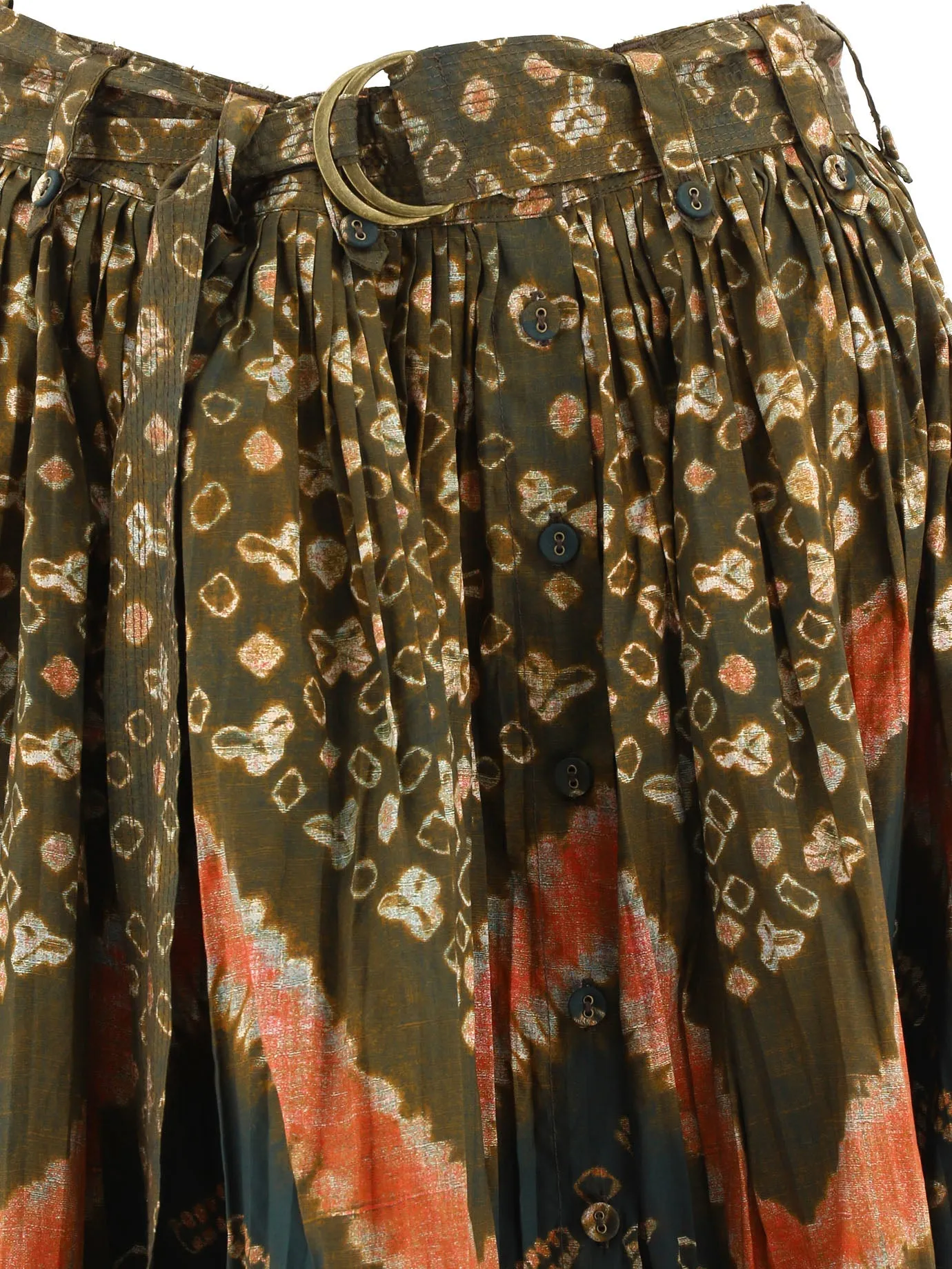 Ulla Johnson Allover Graphic Printed High Waist Skirt
