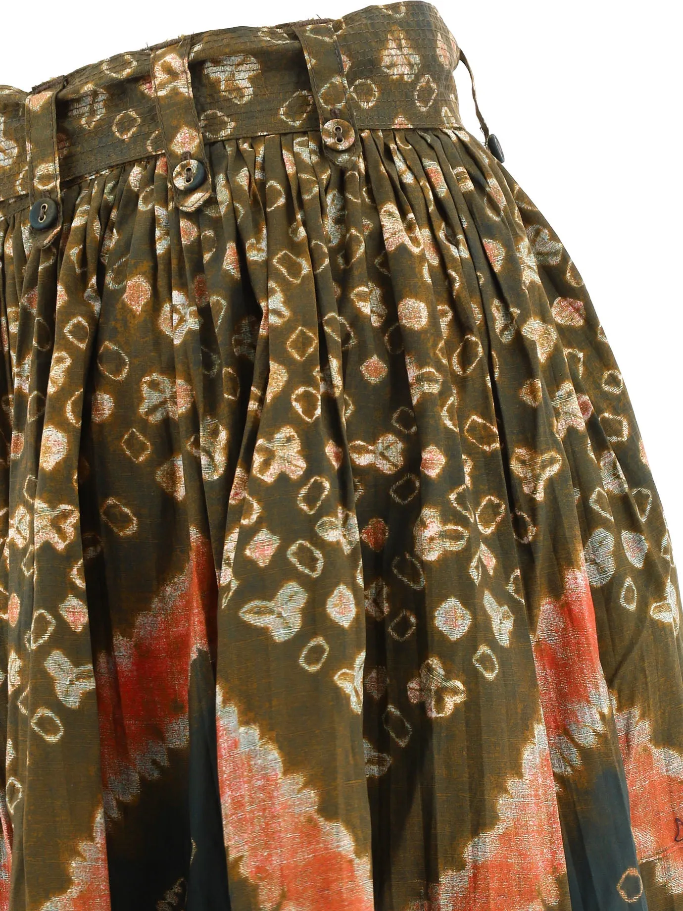 Ulla Johnson Allover Graphic Printed High Waist Skirt