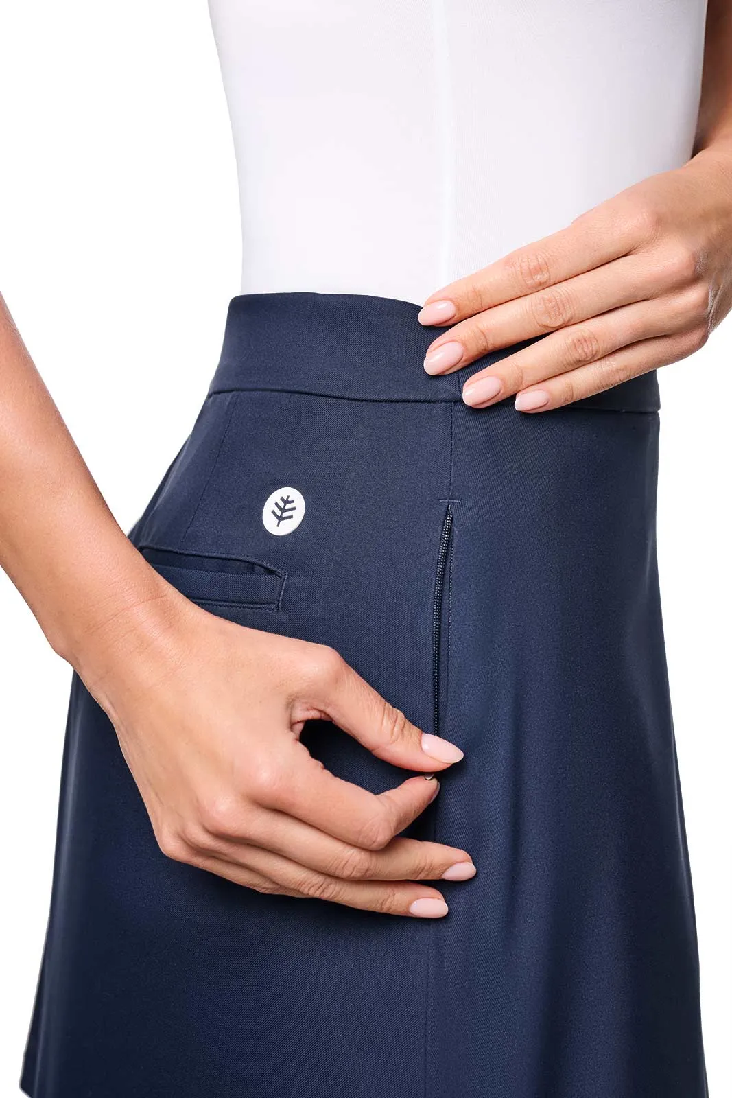 Women's Pin High Short Golf Skort | Navy